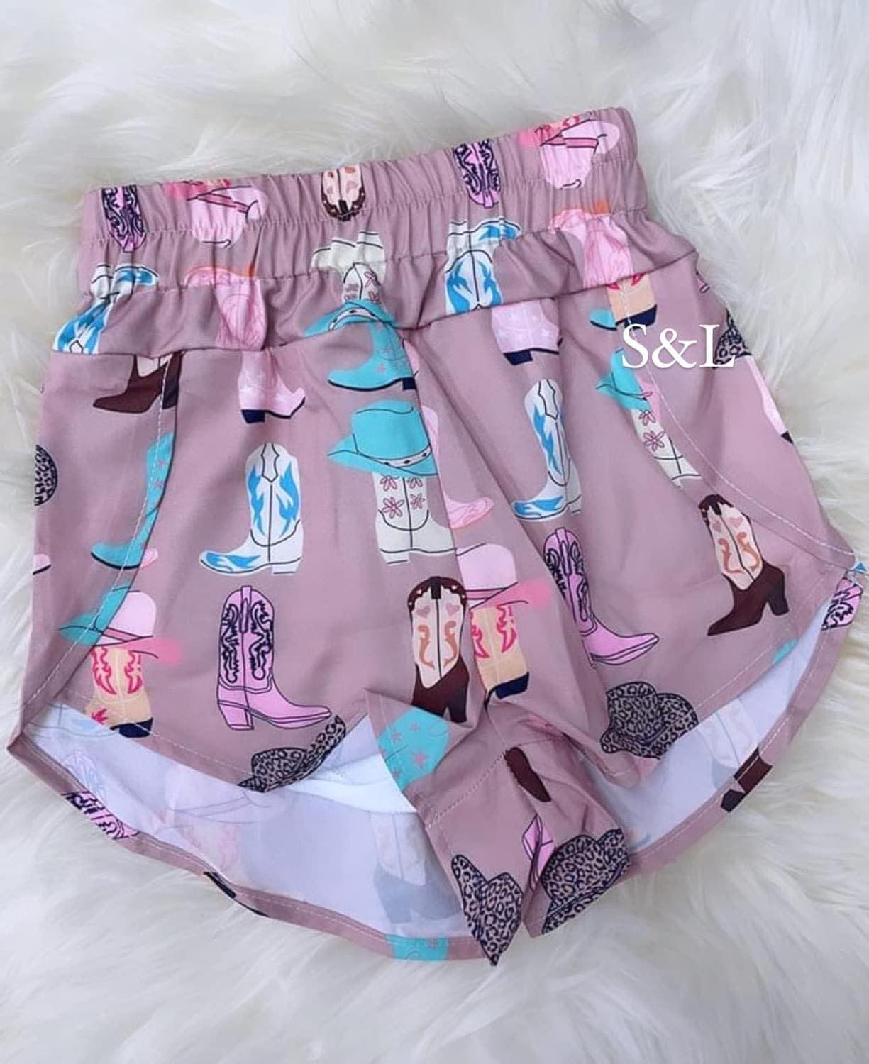 RTS Girls Printed High Waisted Shorts