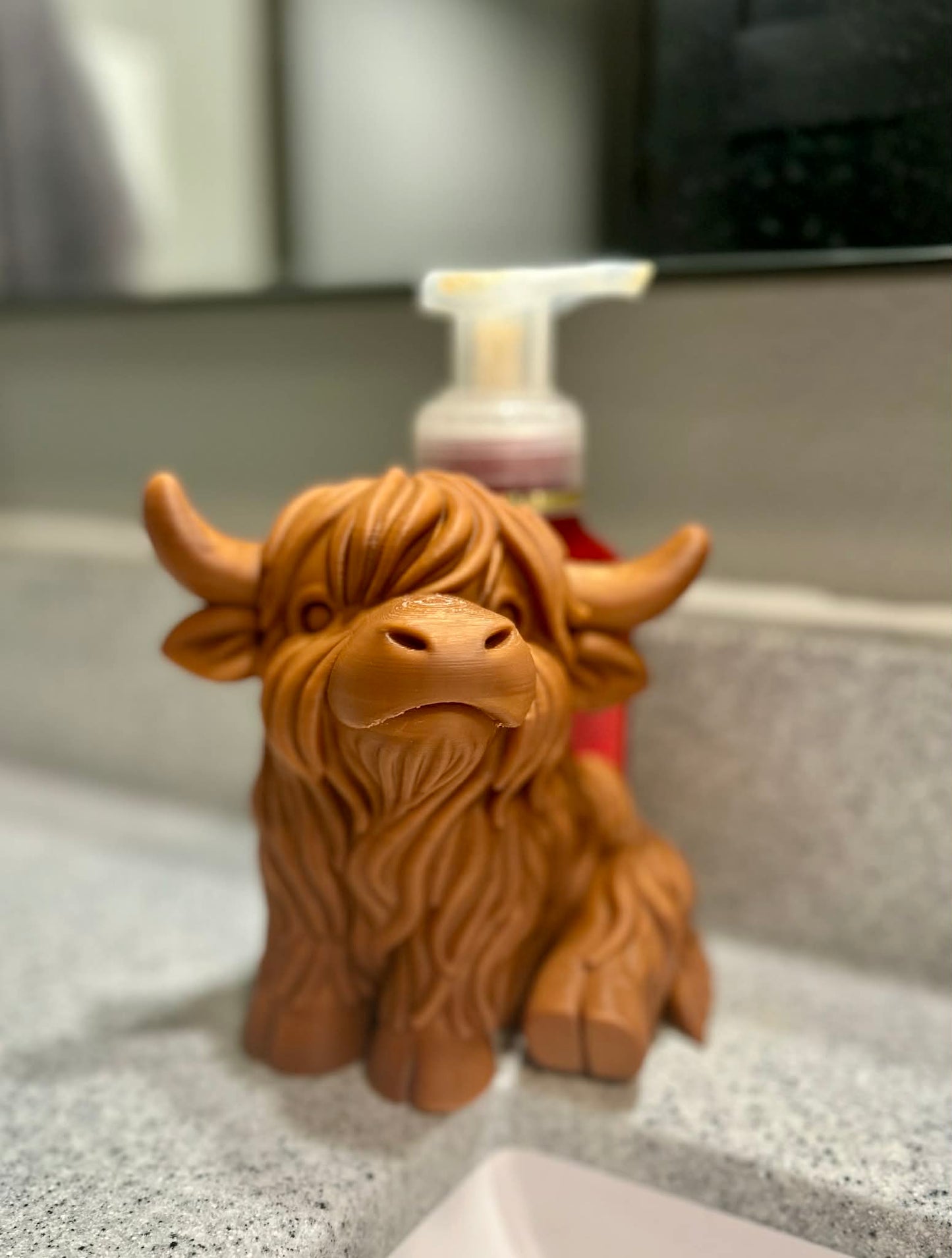 3D Printed Highland Cow Soap Holder