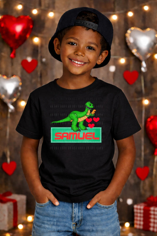 WS Completed Kids Top Valentine Dinosaur Name