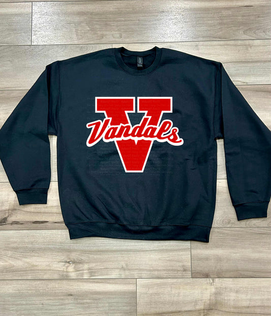 WS Completed Top V@ndals Oversized Arm Print
