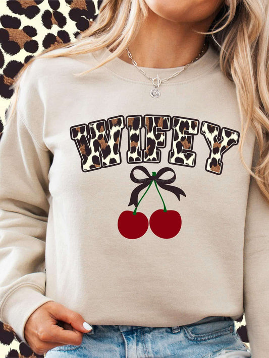 DTF Print - Leopard Wifey Cherry