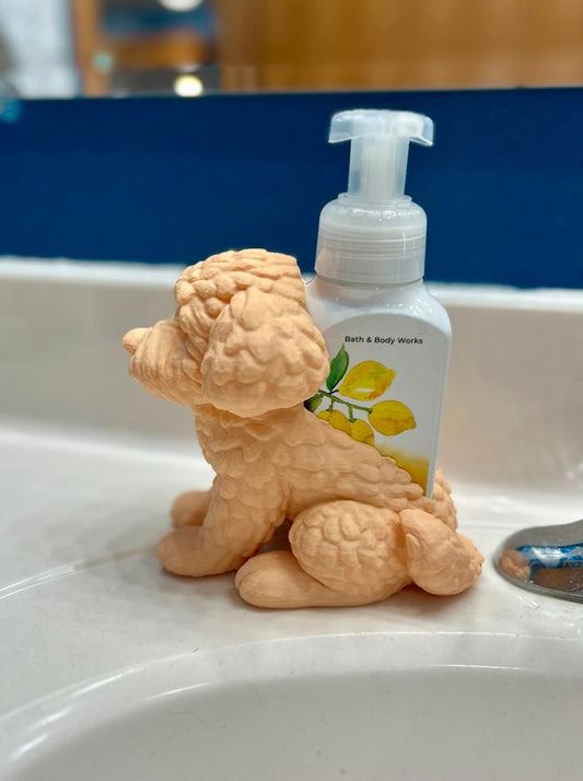 3D Printed Golden Doodle Soap Holder