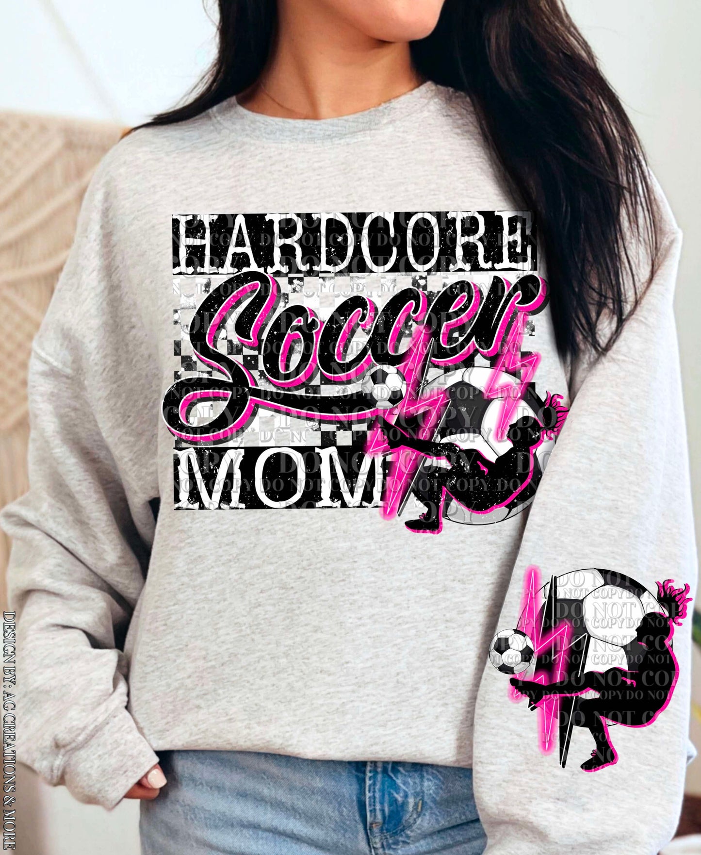 DTF Print - Hardcore Soccer Mom