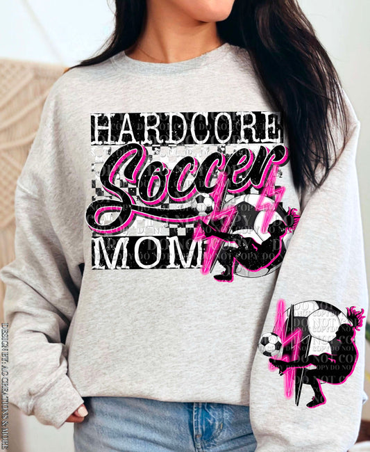DTF Print - Hardcore Soccer Mom