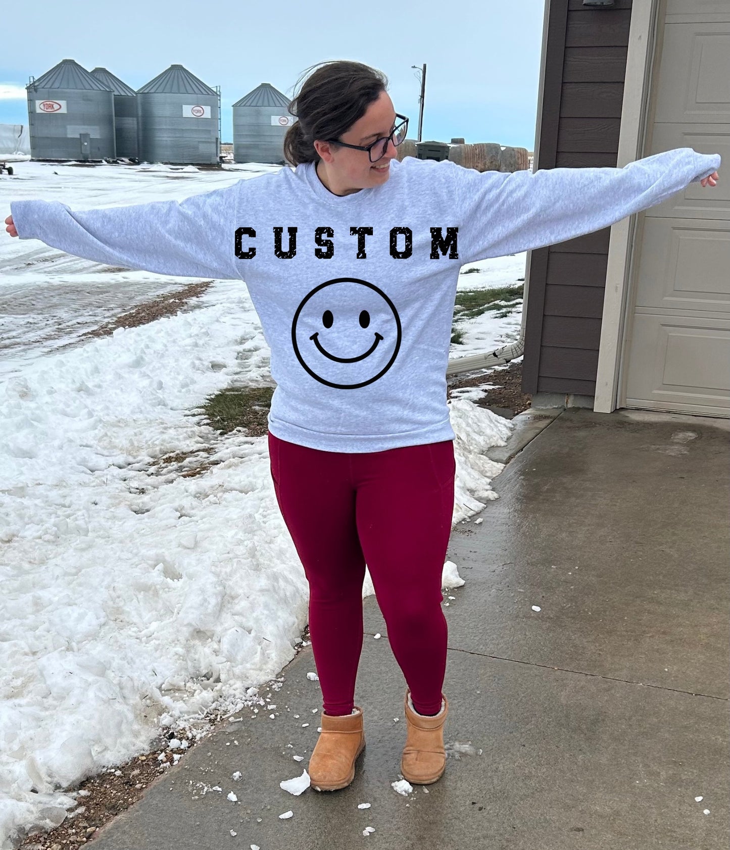 Custom Team Oversized Arm Print Top