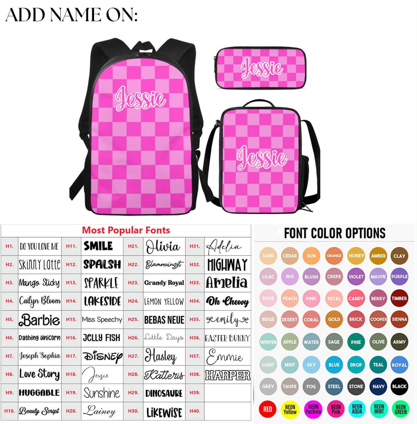 Pre Order Backpack Sets