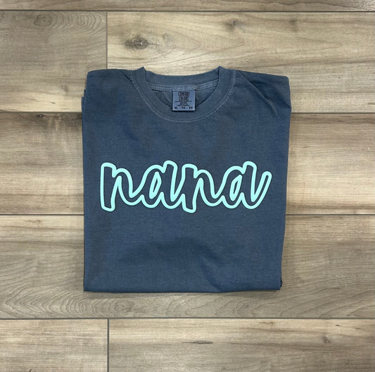 Nana Outline Puff Print Top