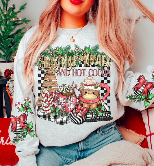Christmas Movies and hot cocoa Sub Print