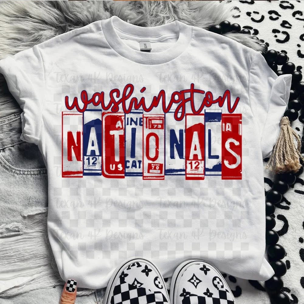 License Plate Baseball Team Top