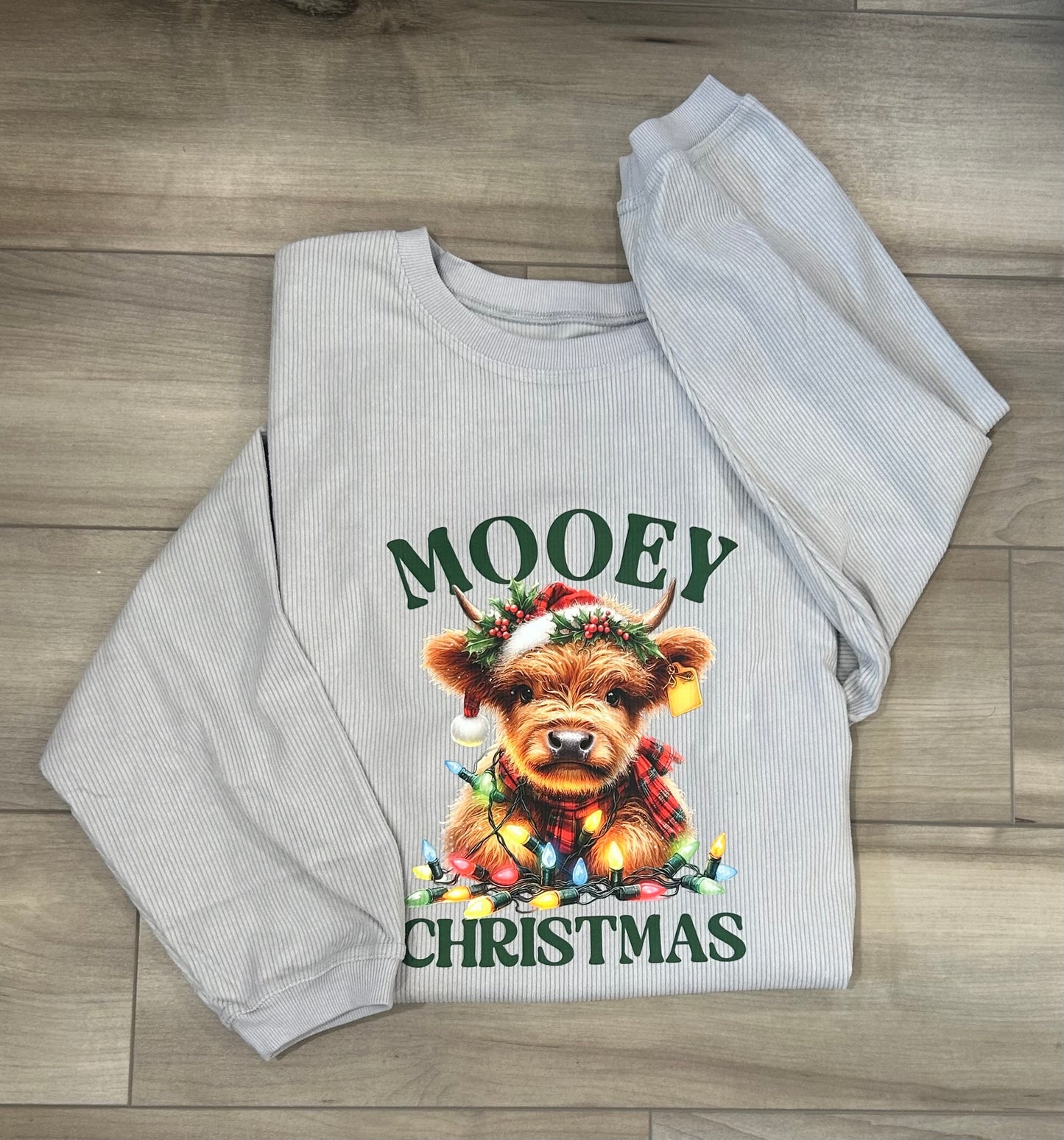 Mooey Christmas Corduroy Sweater