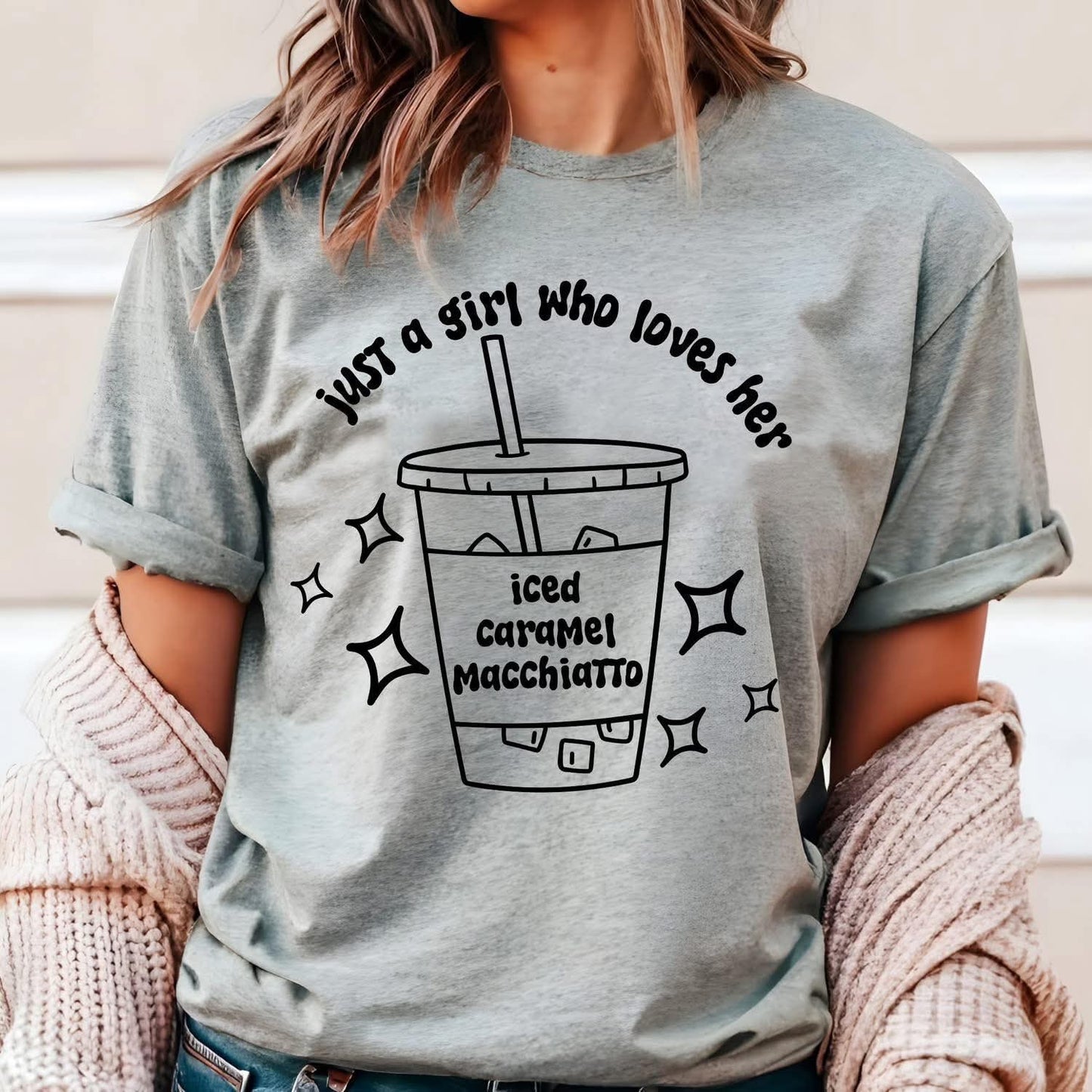 Just a girl who loves her iced Carmel macchiato Top