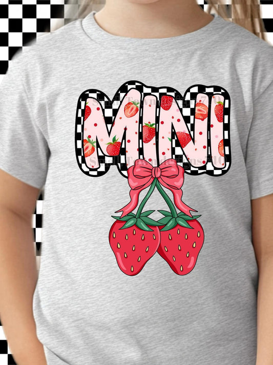 DTF Print - Strawberry Mini