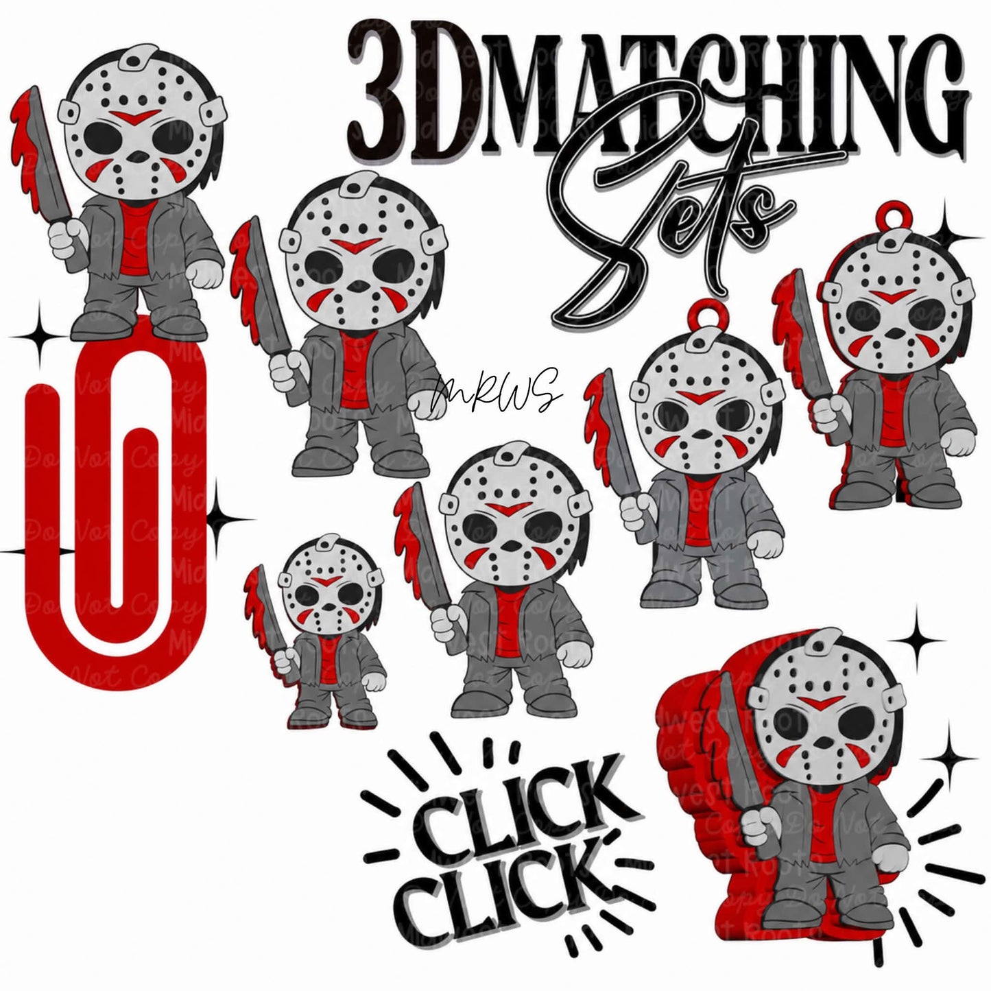 3D Printed Red Masked Killer
