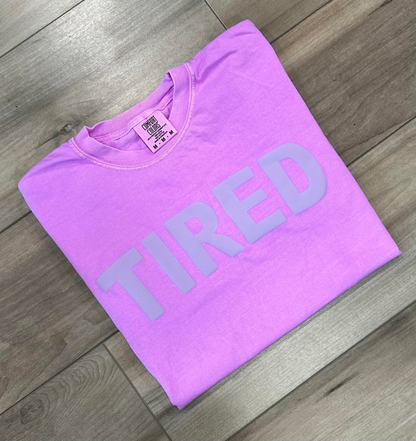 Tired Puff Print