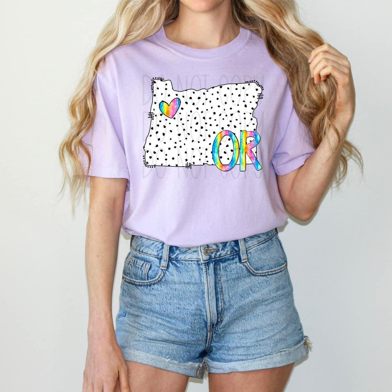 Dot & Rainbow State Tees Top