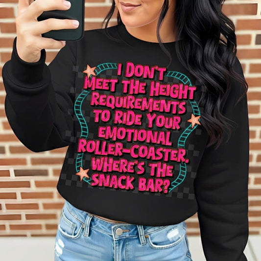 WS Completed Top Height Requirements / Emotional Rollercoaster
