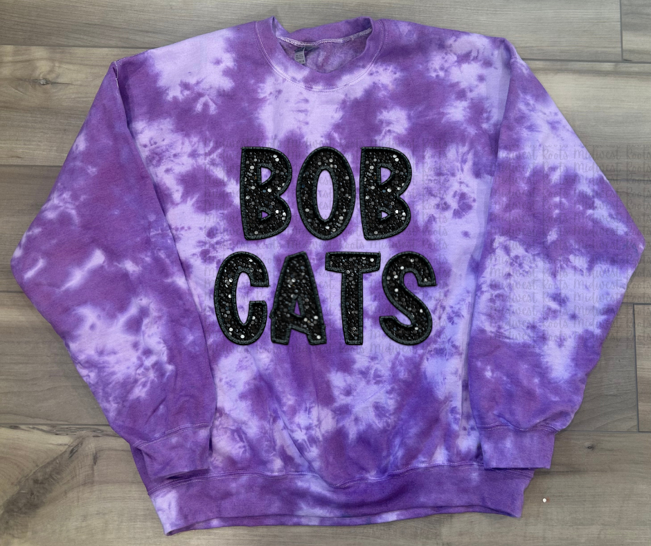 Custom Team Mascot Tie Dye Sweatshirt