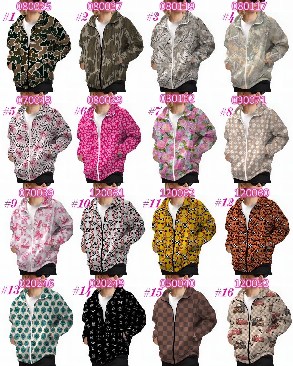 Pre Order Adult Full Zip Windbreaker Hoodie