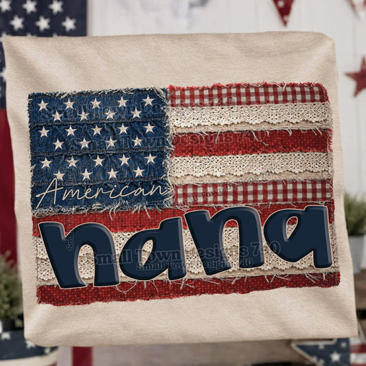 American Flag Nana Top
