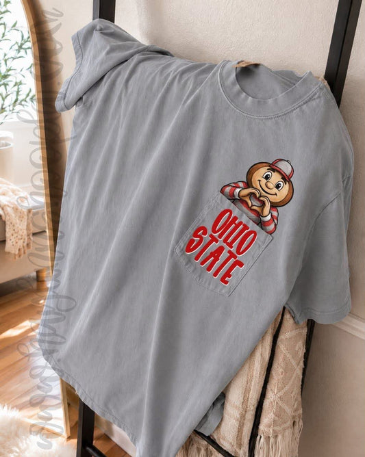 0hio St@te Pocket Peeker Kids Top
