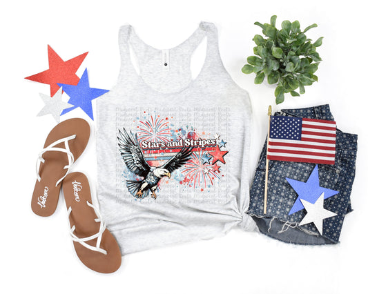 WS Completed Stars And Stripes With Fireworks Top