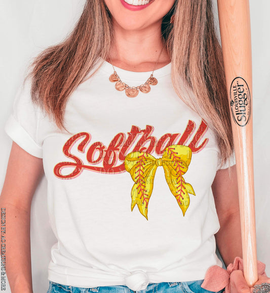 Softball Bow Sub Print