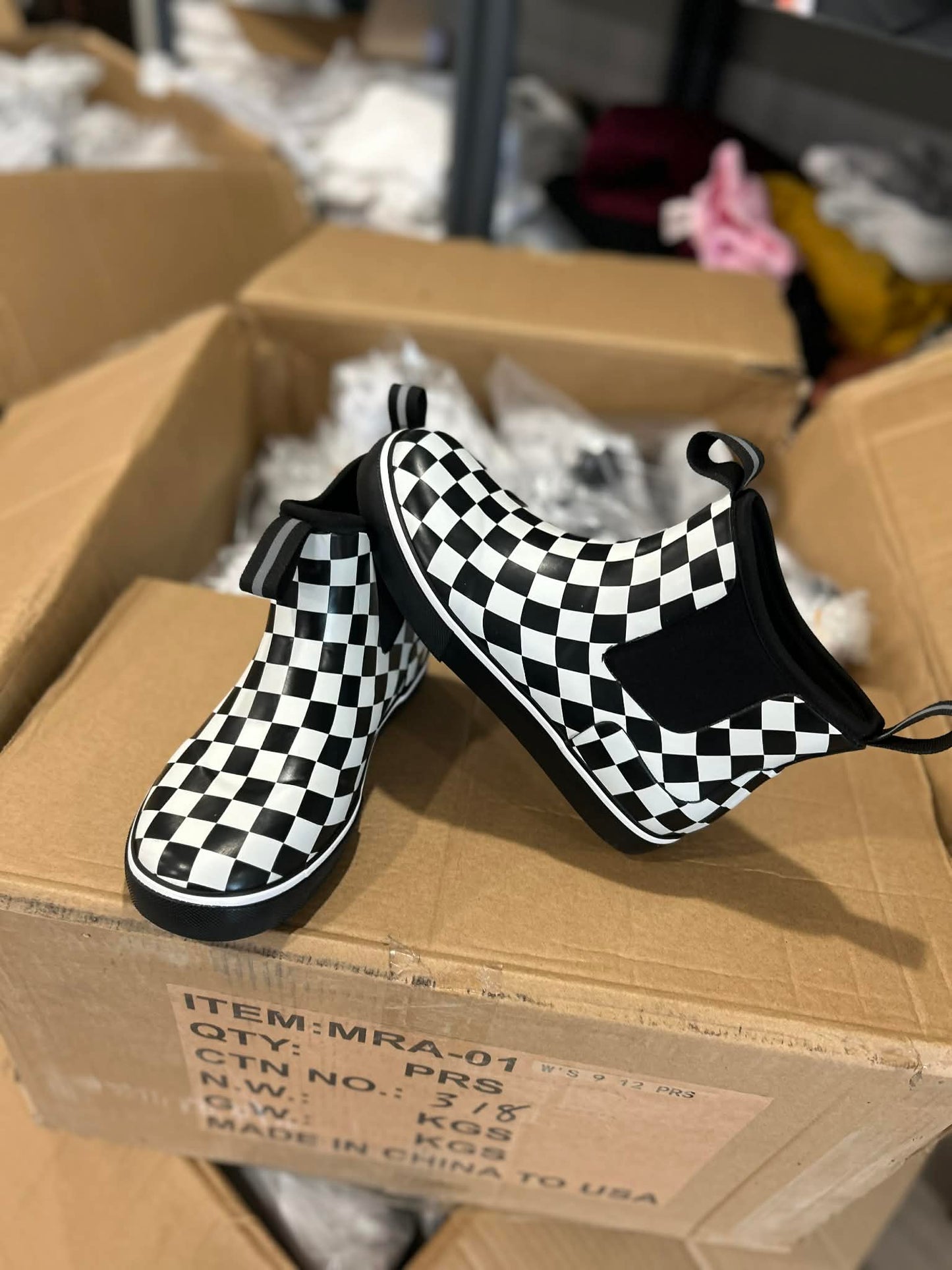 RTS Checkered Deck Boots