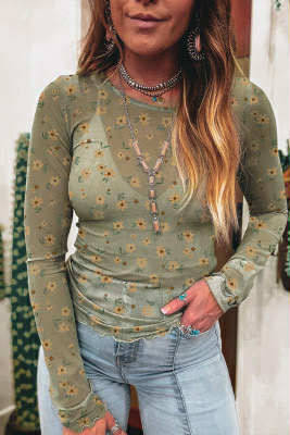 Pre order Long sleeve Mesh Tops