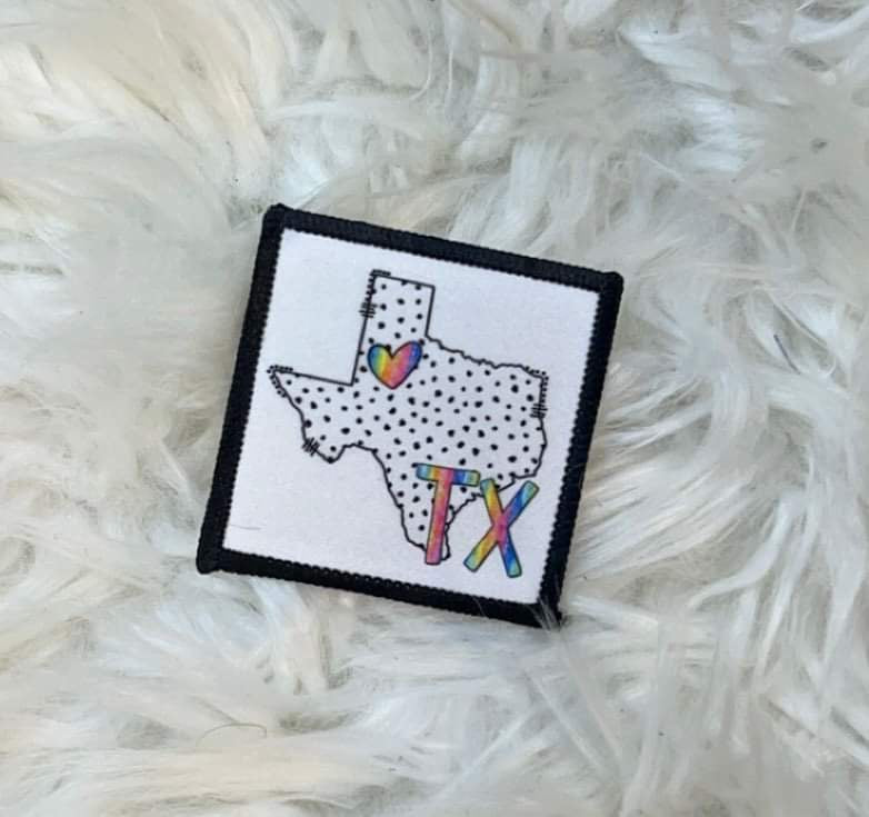 Polka Dot State Hat Patch