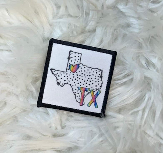 Polka Dot State Hat Patch
