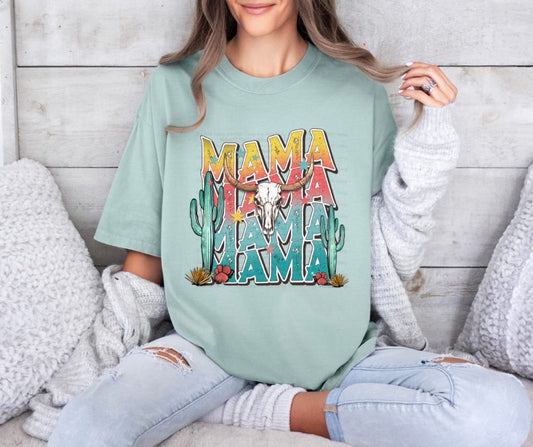 DTF Print - Western Stacked Mama