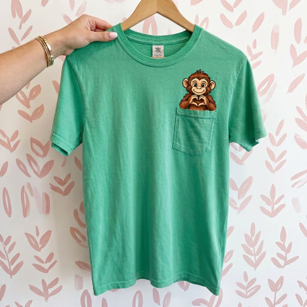 Monkey Pocket Peeker Top