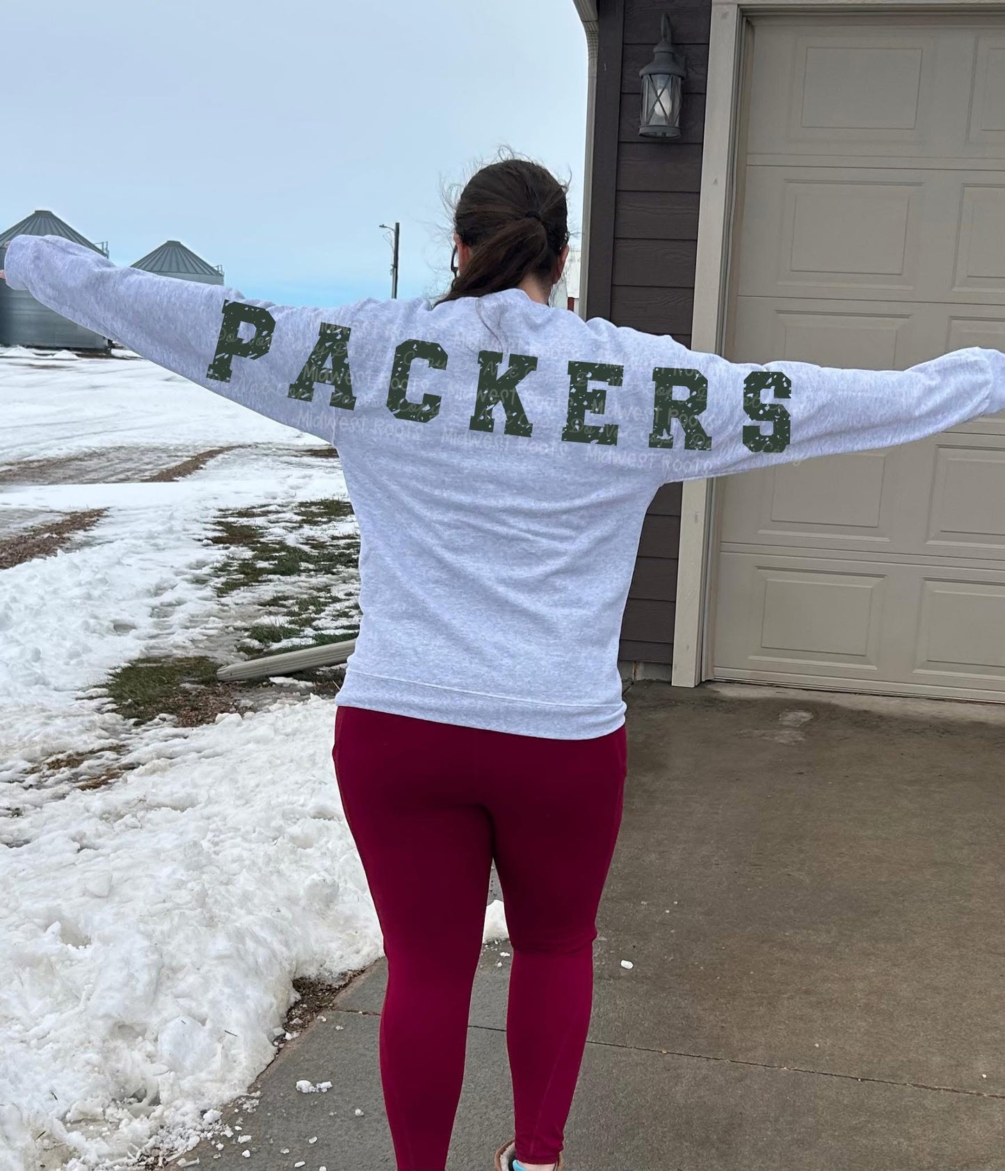 P@ckers Oversized Arm Print Top