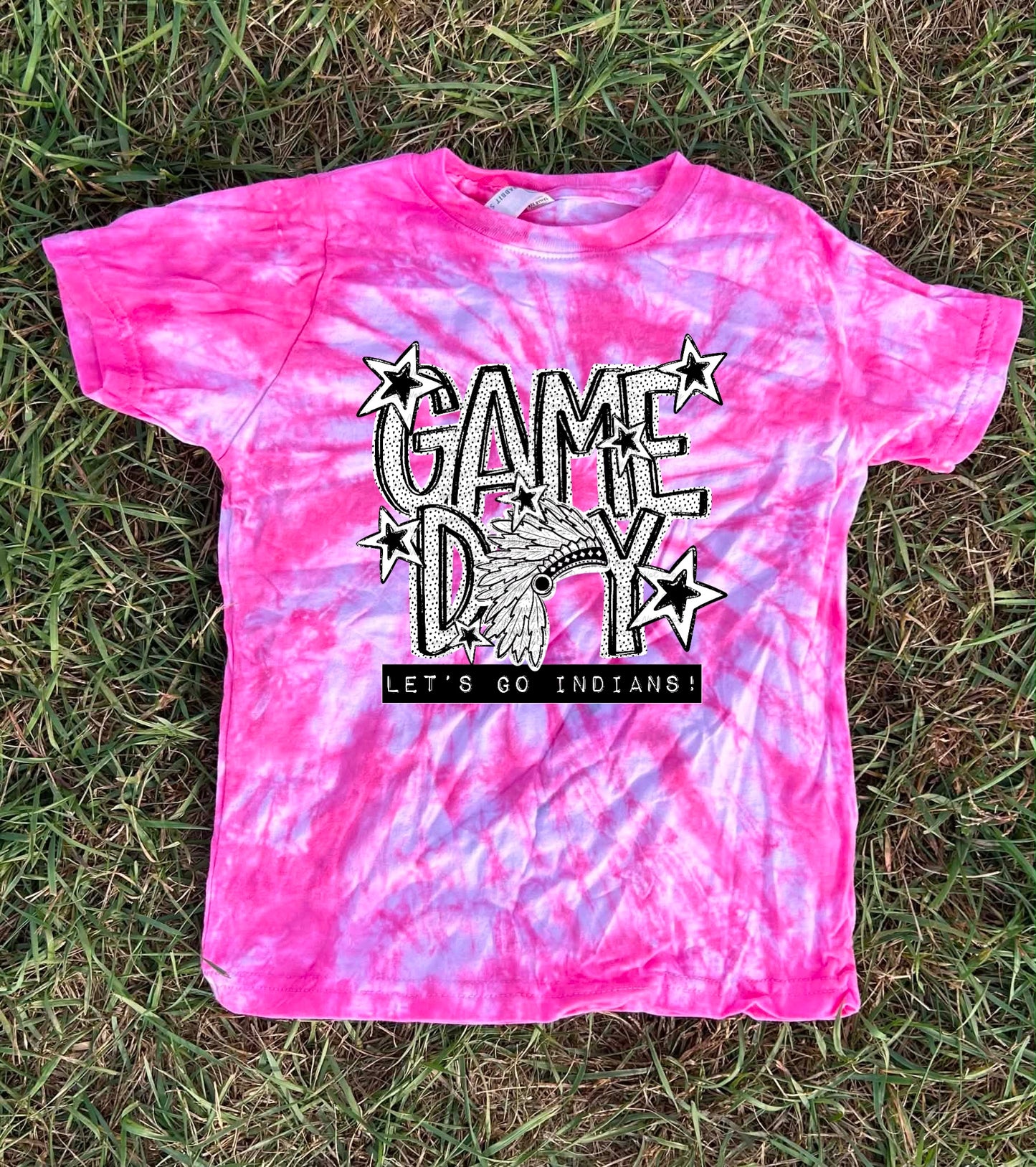Pink Out Dyed Game Day Team Top