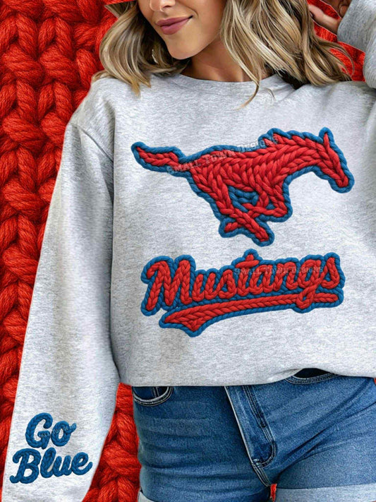 DTF Print - Faux Yarn Mu$tangs