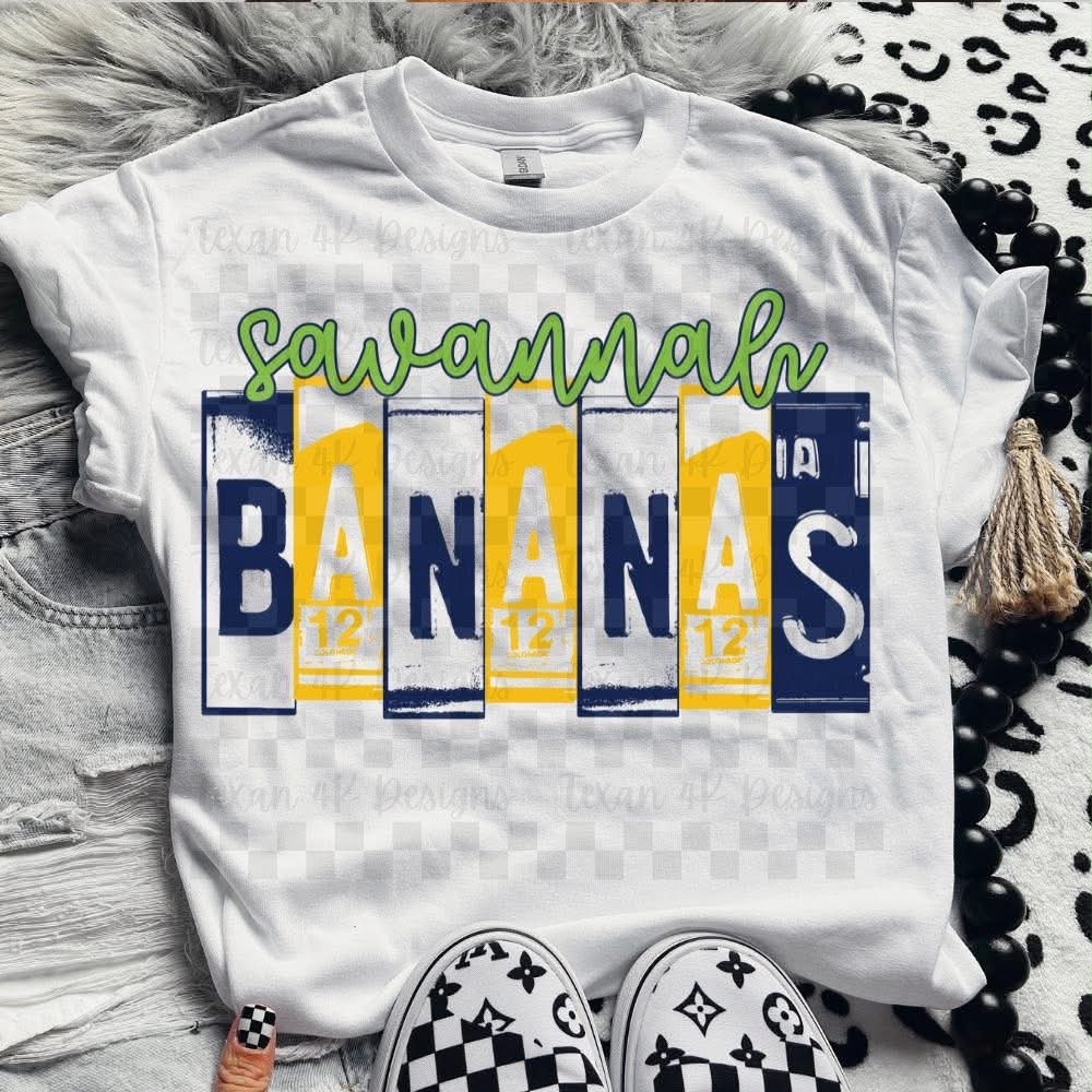 S@vann@ B@nanas License Plate Top