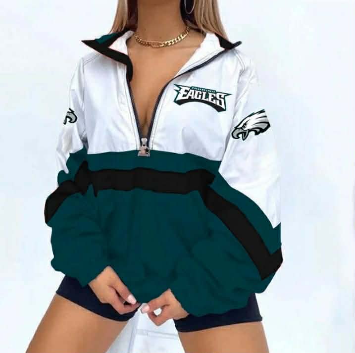 Pre Order Adult Quarter Zip Team Jacket Checkered Bottom
