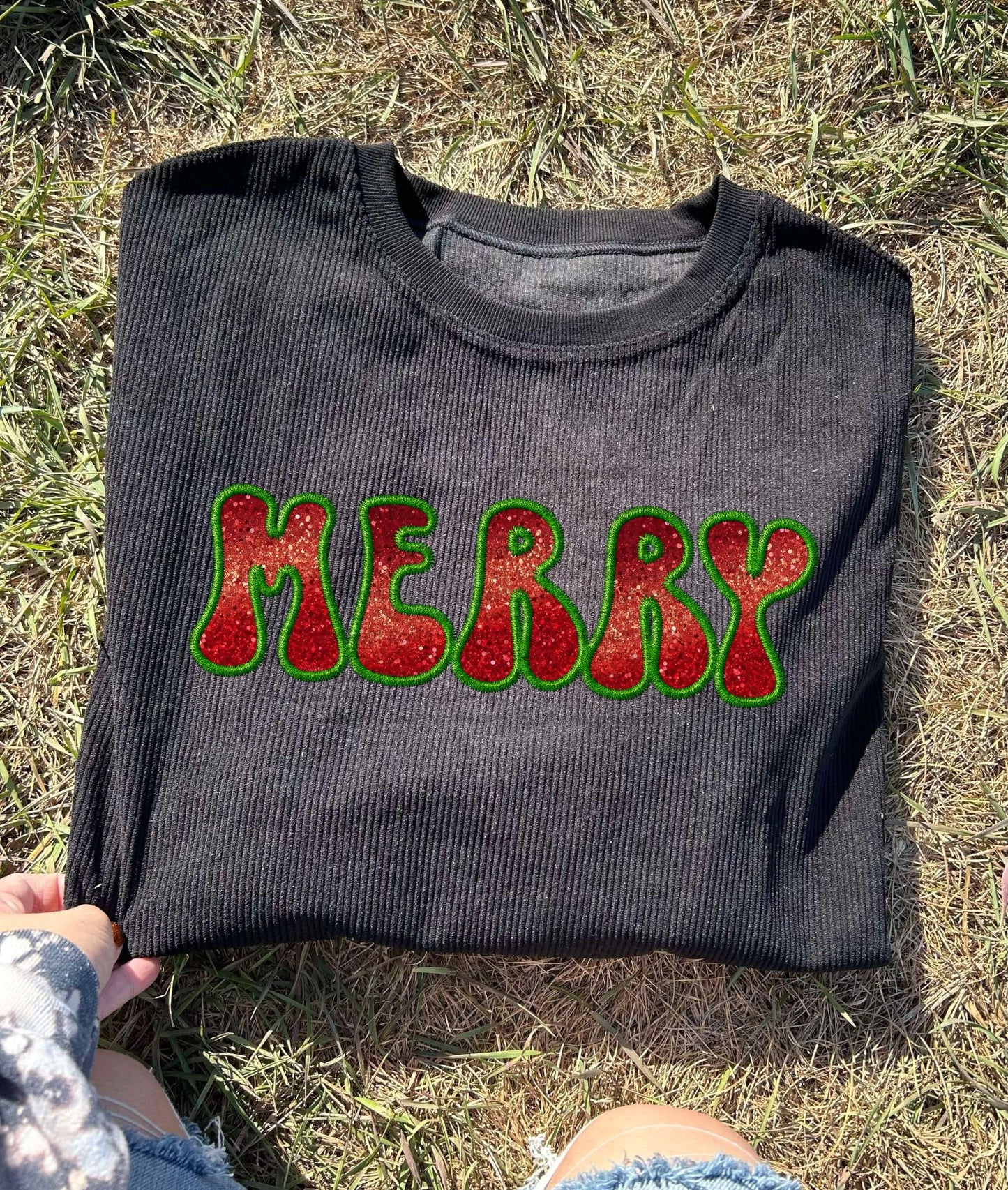 Merry Corduroy Sweatshirt Top