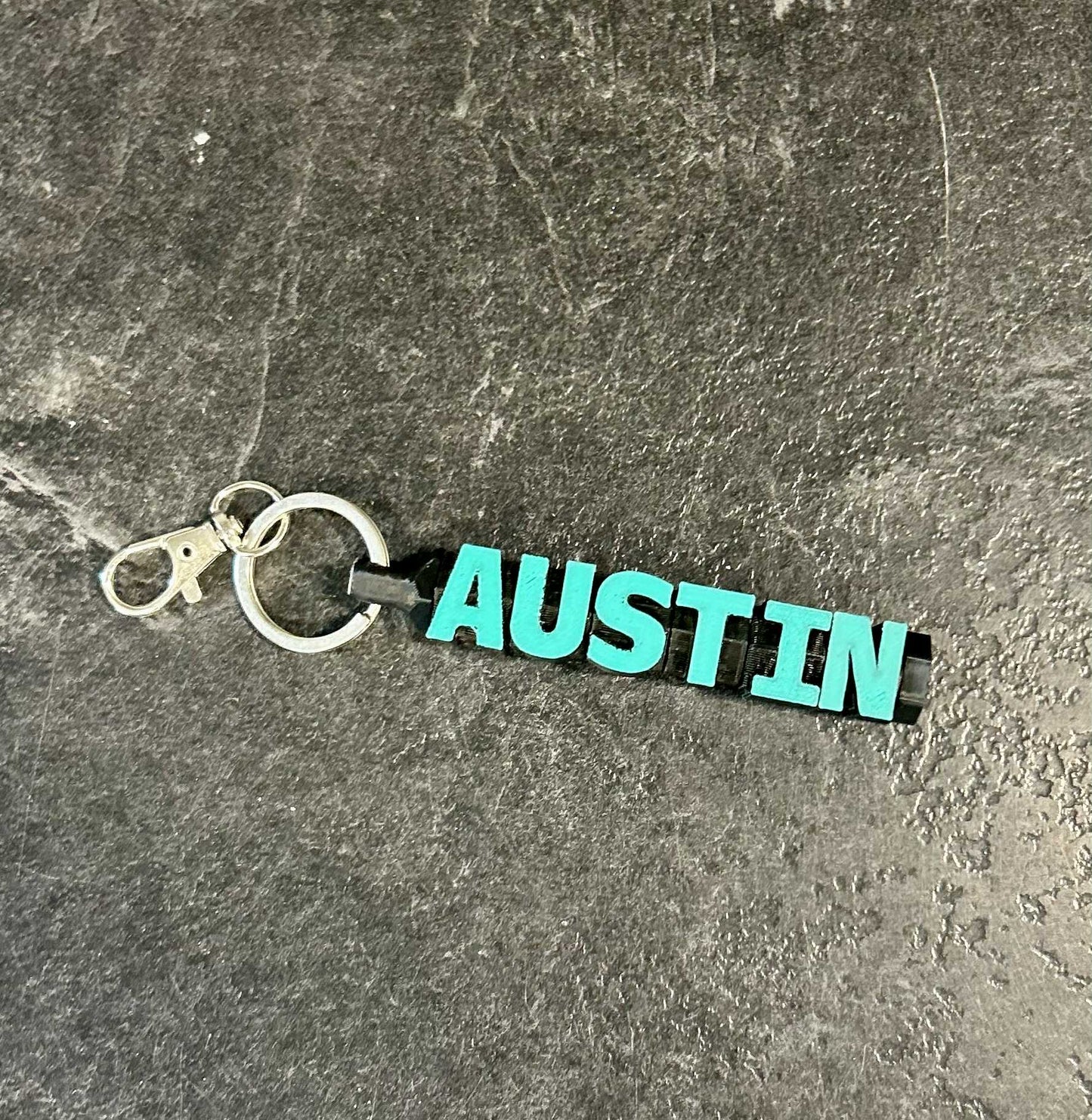 3D Printed Fidget Name Keychain
