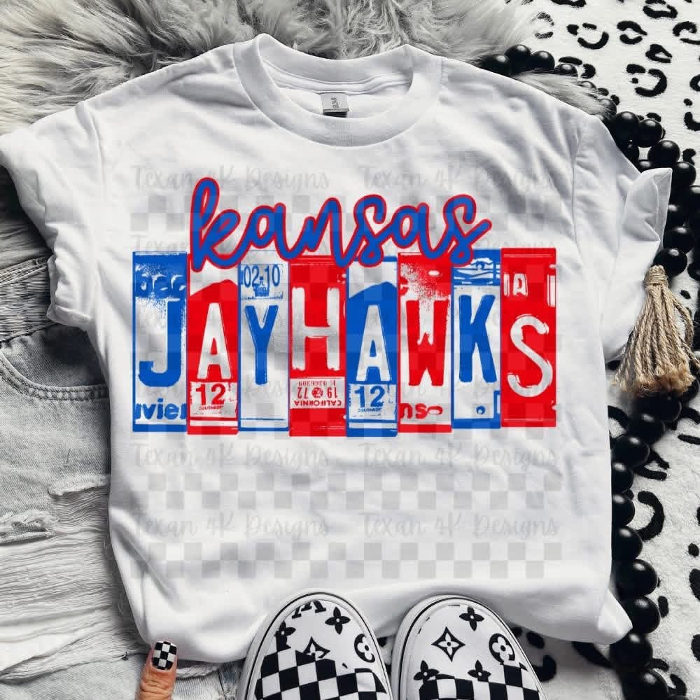 Kansas J@yhawks License Plate Top