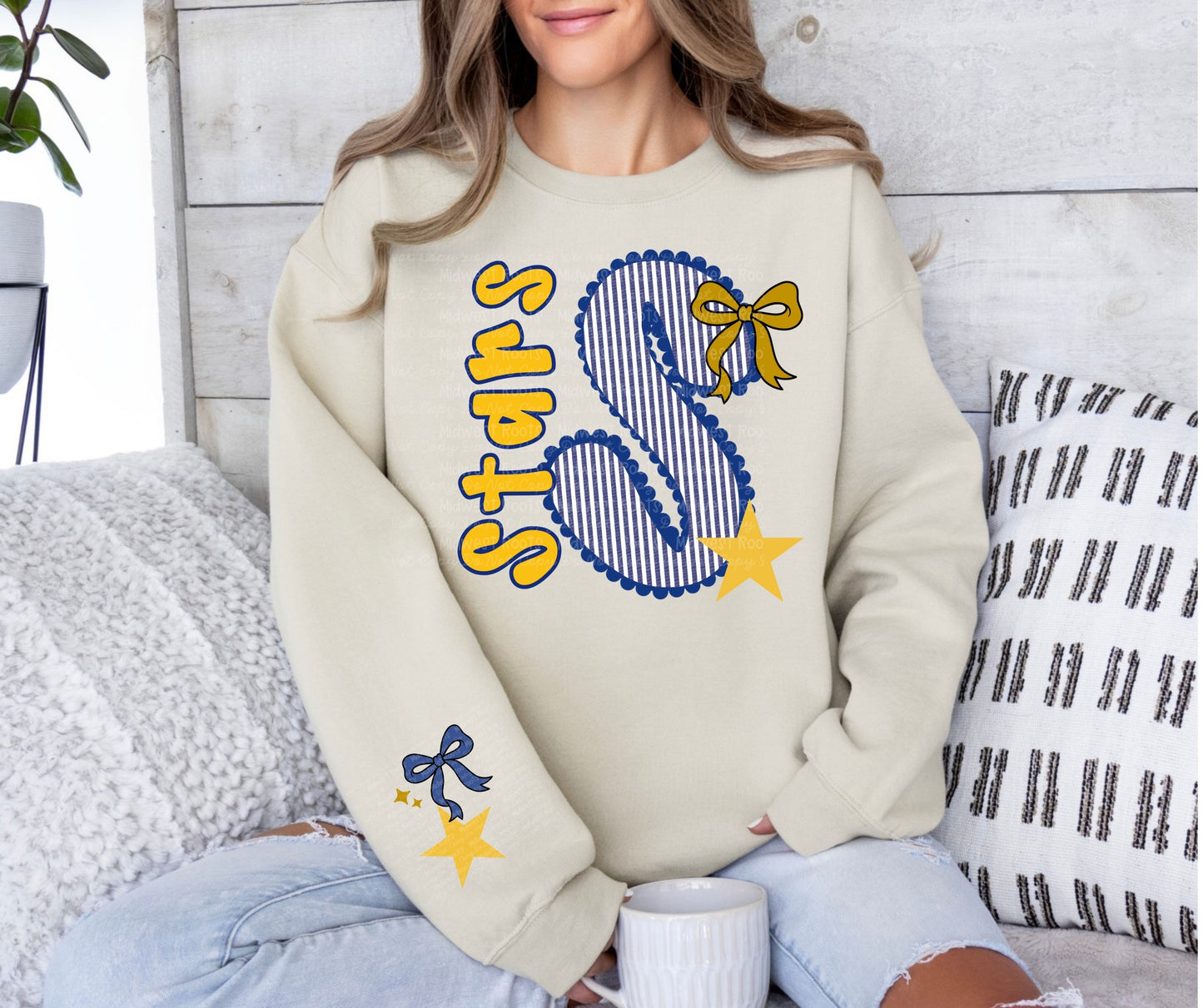 DTF Print - Seersucker Stars