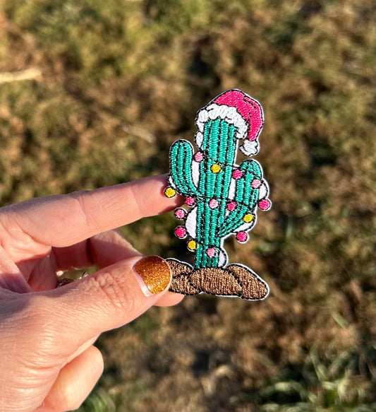 Pink Western Cactus Hat Patch