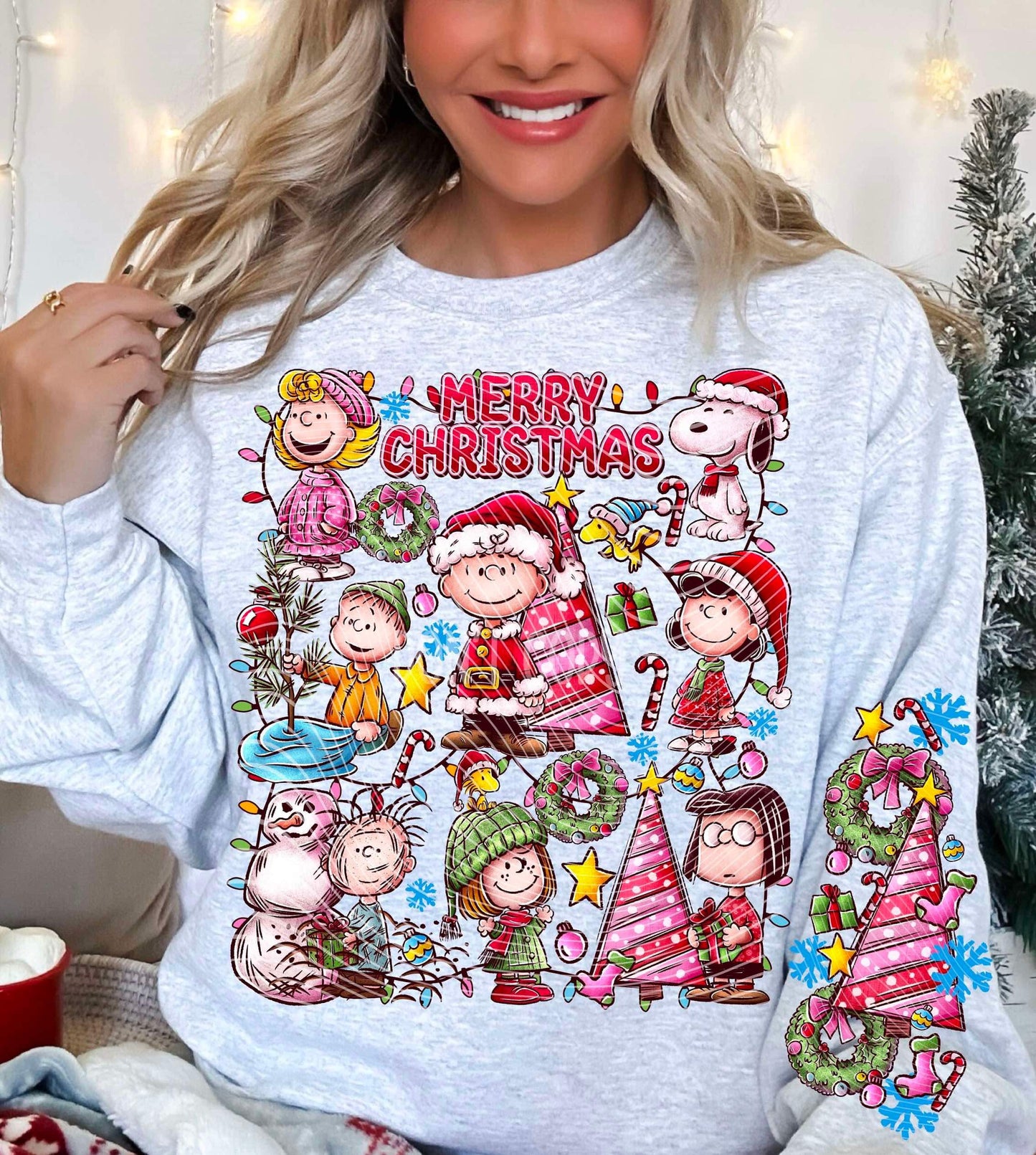 Pink Dog Christmas Top