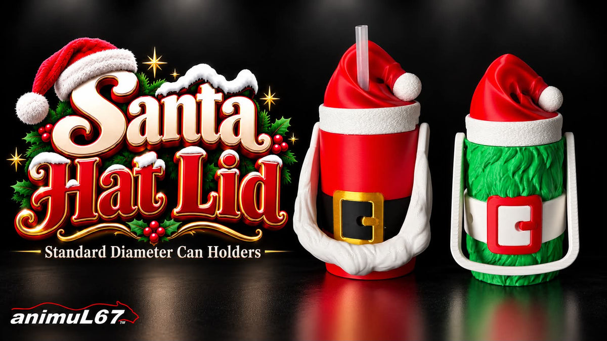3D Printed Christmas Santa Can Holder