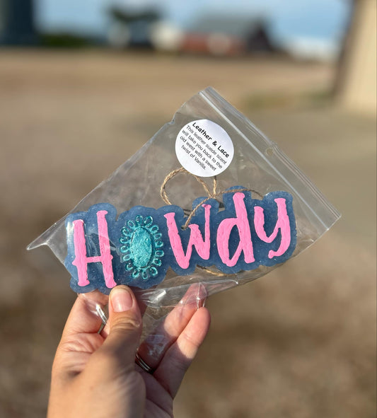 Howdy Freshie in Leather & Lace Scent