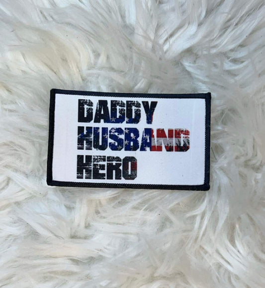Daddy Husband Hero Hat Patch