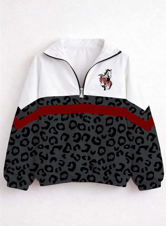 Pre Order Kids Tri-Valley Mustangs Quarter Zip Jacket