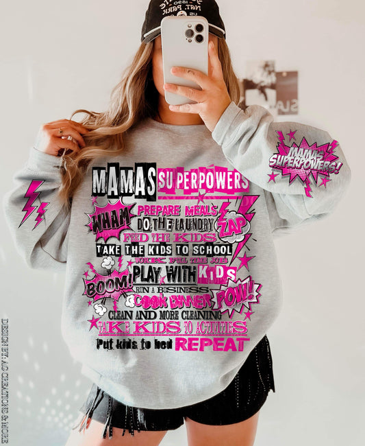 DTF Print - Mama Superpowers