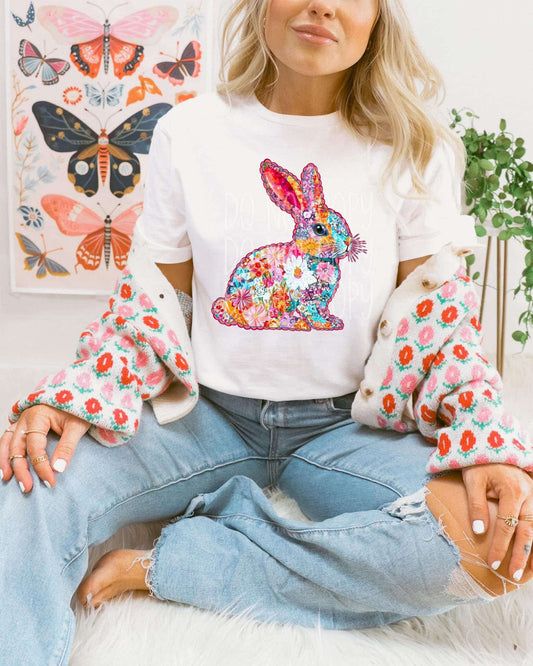 WS Completed Top Floral Bunny