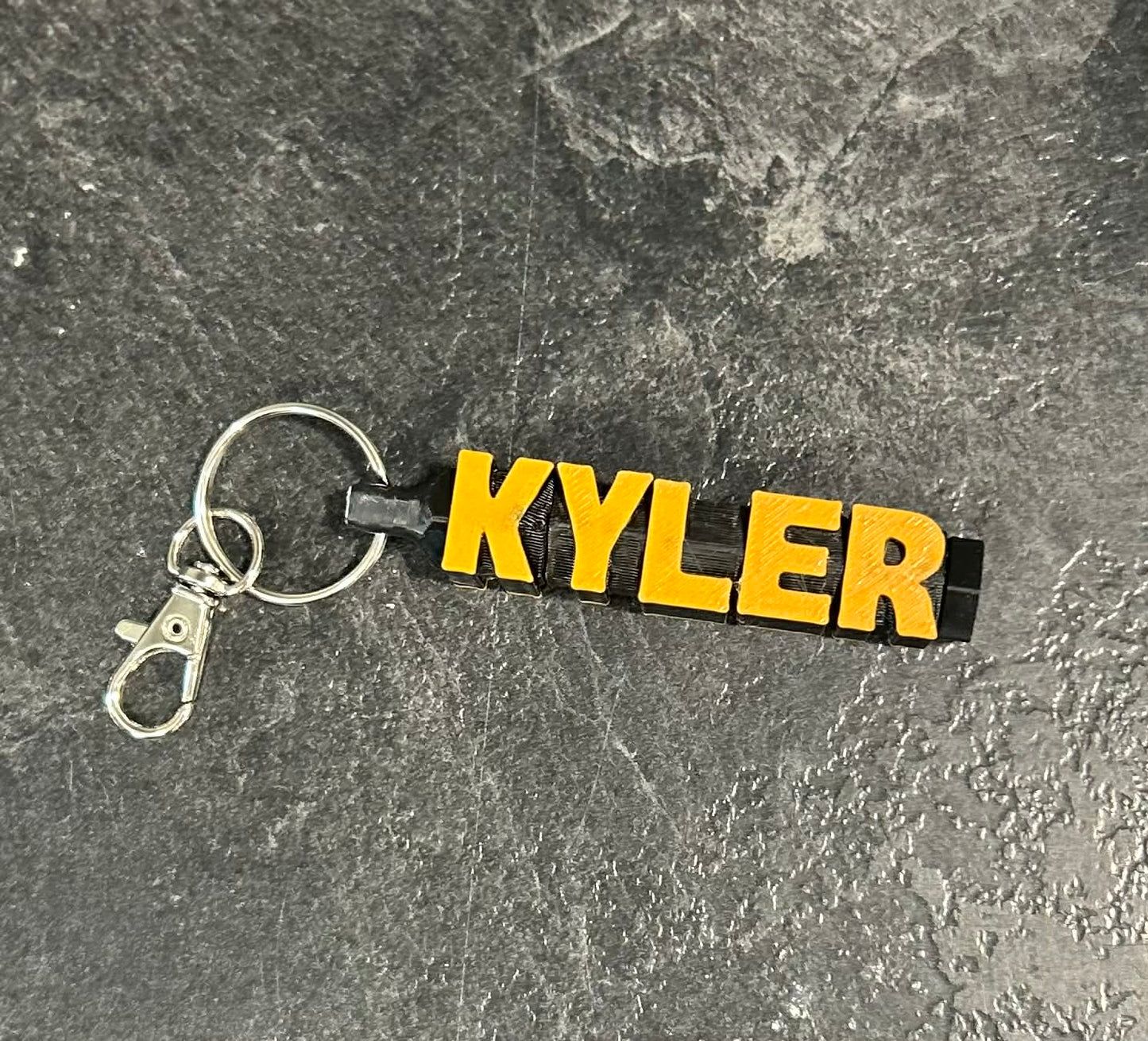 3D Printed Fidget Name Keychain
